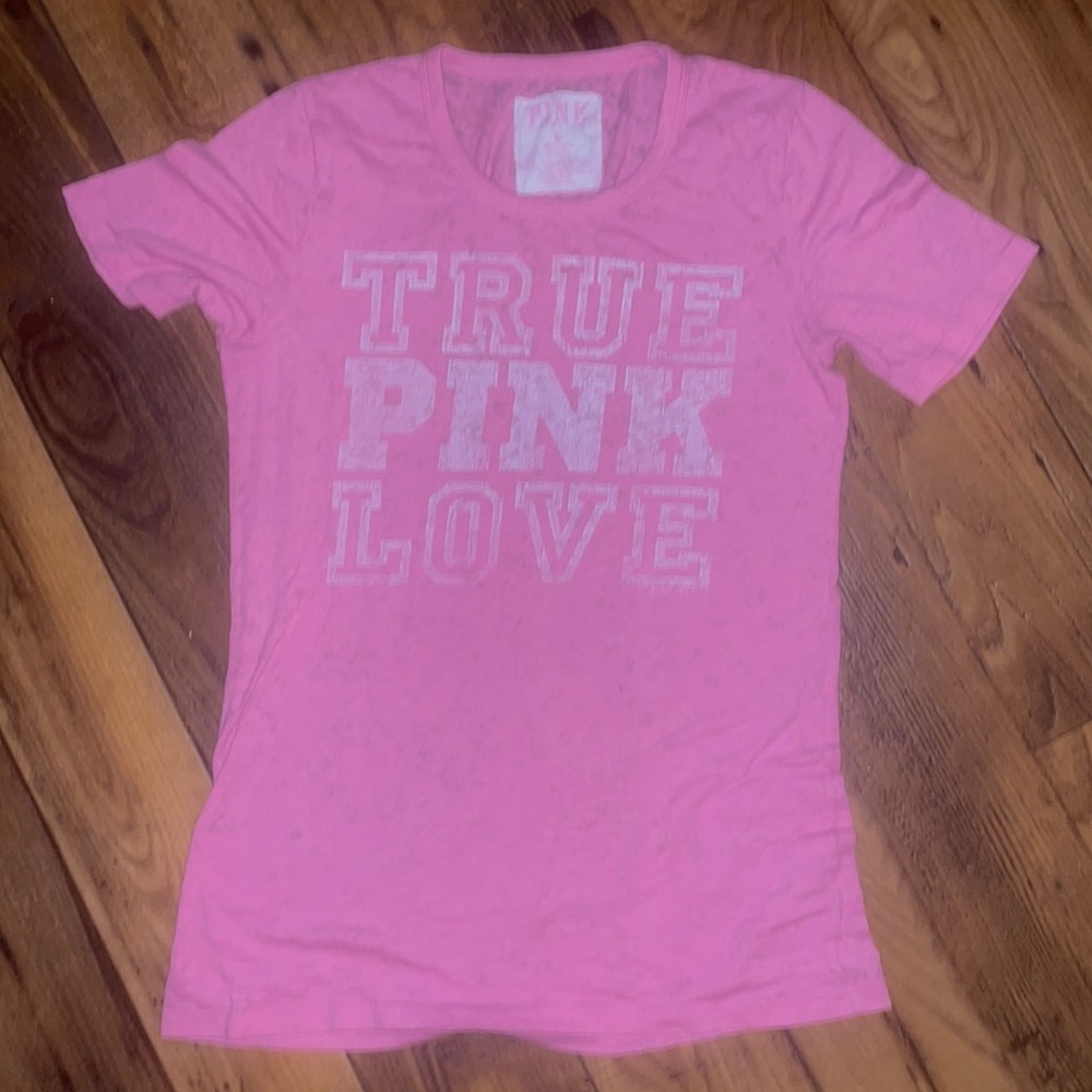 PINK VICTORIA's SECRET TSHIRT SLEEP SHIRT SIZE LARGE